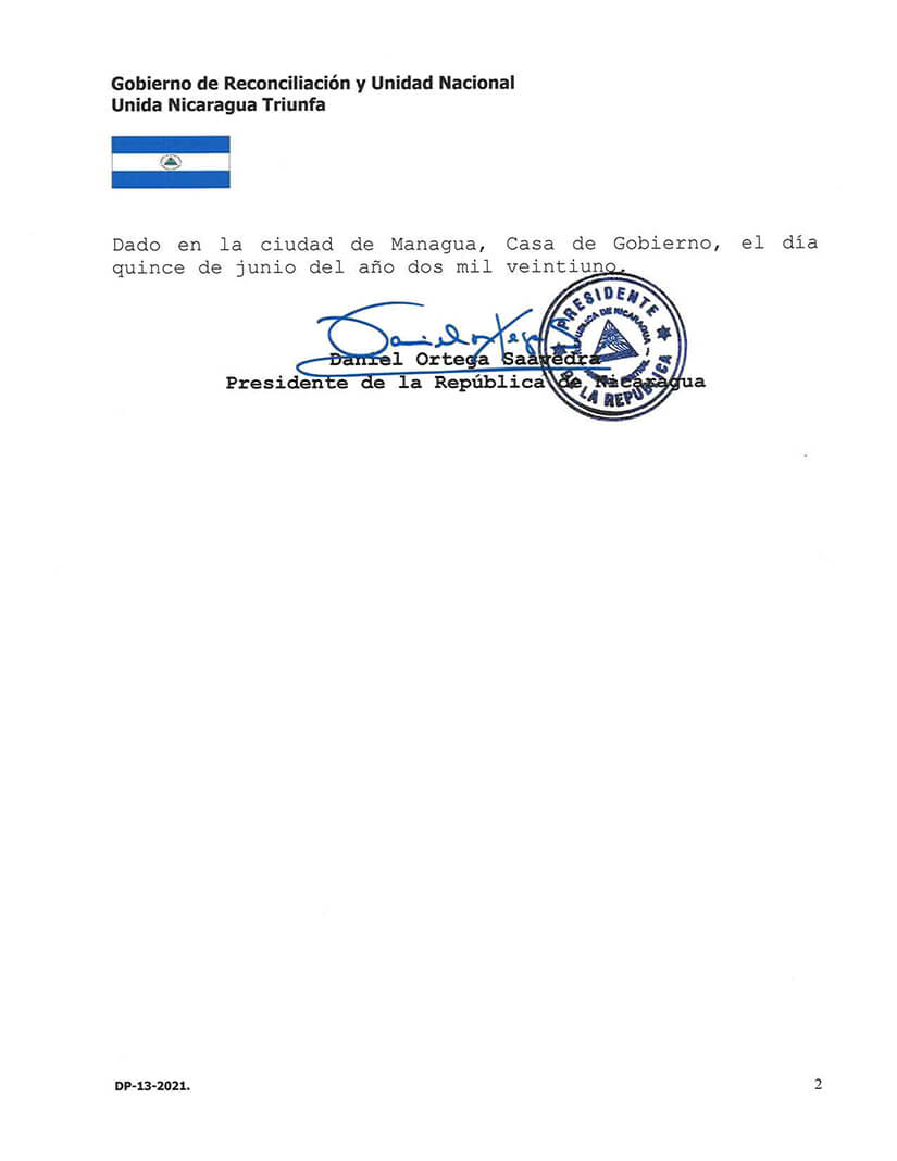 decreto-presidencial-fallecimiento-enrique-bolanos